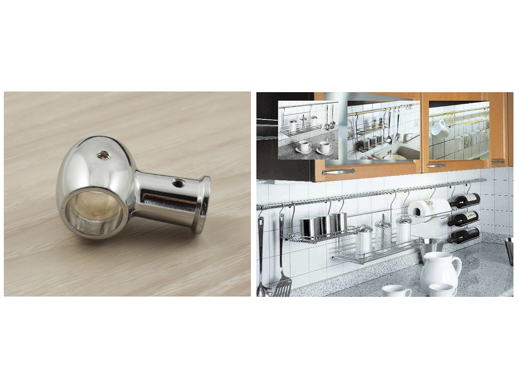 PORTATUBO IN STILE CLASSICO PER TUBO TONDO DIAMETRO 16 mm. prodotto da MANART - immagine 2